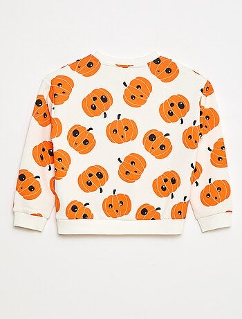 Sweat en molleton imprimé 'Halloween'