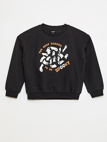 Sweat en molleton imprimé 'Halloween'