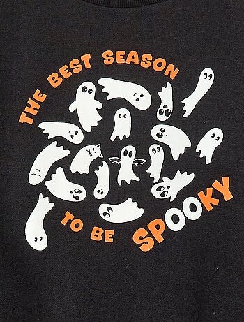 Sweat en molleton imprimé 'Halloween'