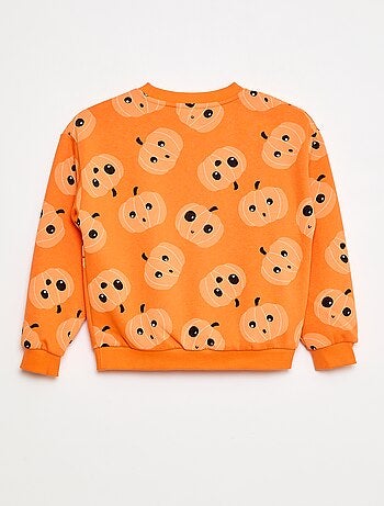 Sweat en molleton imprimé 'Halloween'