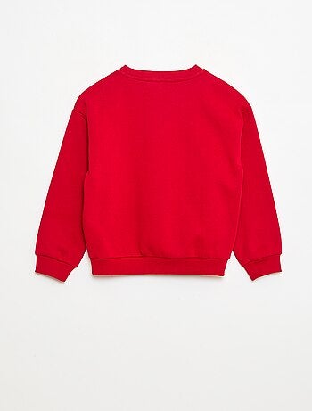Sweat en molleton imprimé Noël