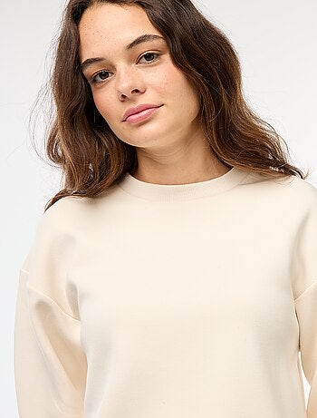 Sweat en molleton uni doux et chaud