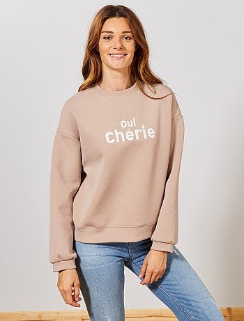 Sweat en néoprène brodé - Kiabi