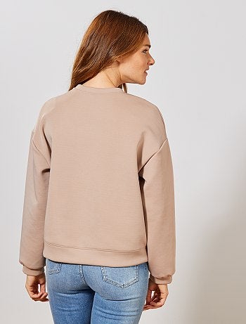 Sweat en néoprène brodé - Kiabi