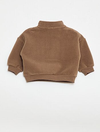 Sweat en polaire avec col zippé