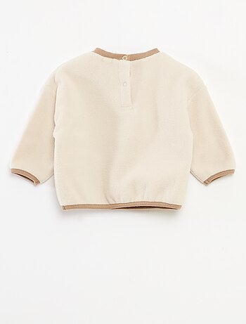 Sweat en polaire avec poche kangourou