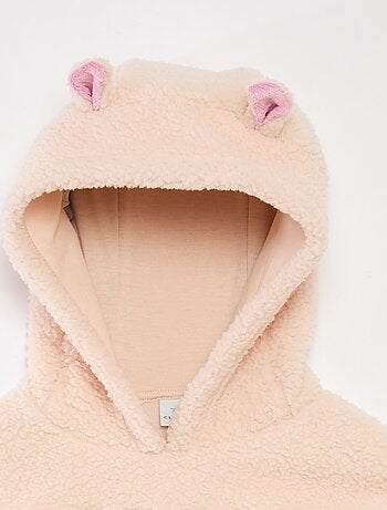 Sweat en polaire 'Stitch' avec capuche à oreilles