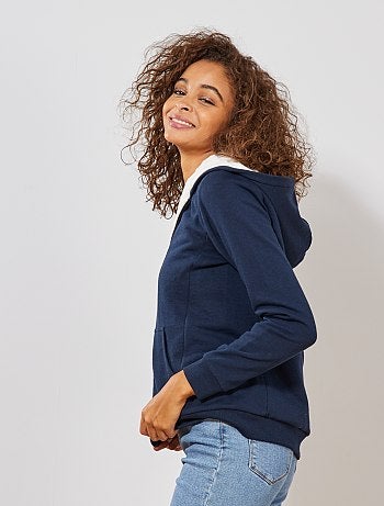 Sweat fourré à capuche - Kiabi