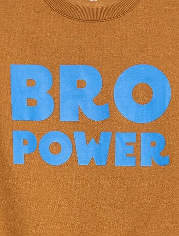 Sweat imprimé en coton