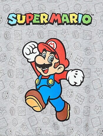 Sweat imprimé 'Fashion UK' 'Mario' en coton