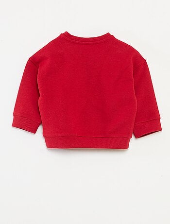 Sweat imprimé Noël en jersey coton