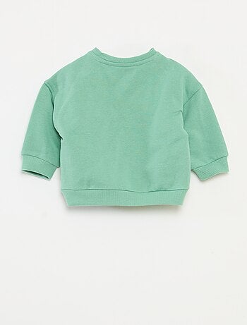 Sweat imprimé Noël en polaire coton