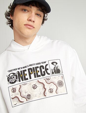 Sweat imprimé 'One Piece' en molleton