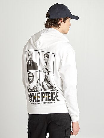 Sweat imprimé 'One Piece' en molleton