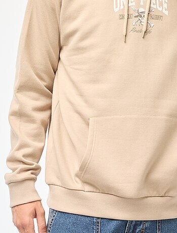 Sweat imprimé recto-verso 'One Piece' à capuche