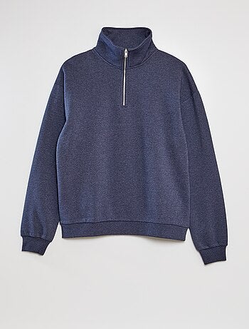 Sweat molleton col zippé