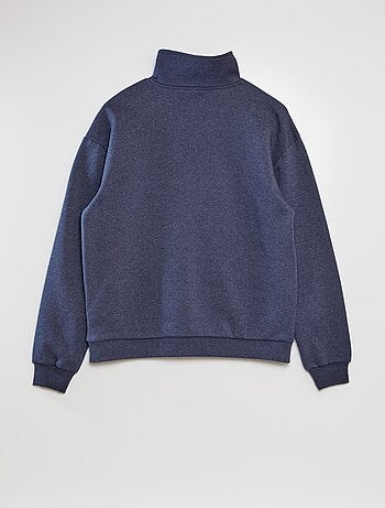 Sweat molleton col zippé