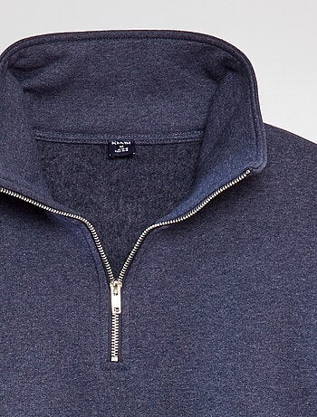 Sweat molleton col zippé