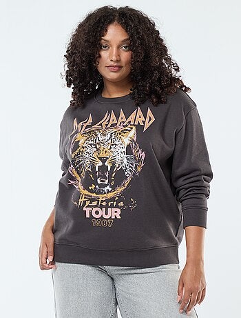 Sweat molleton imprimé 'Def Leppard'