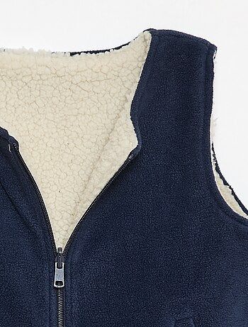 Sweat sans manches réversible