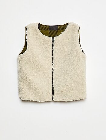 Sweat sans manches réversible