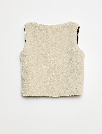 Sweat sans manches réversible