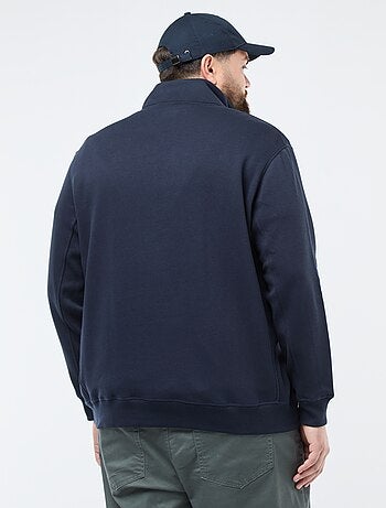 Sweat uni à col camionneur