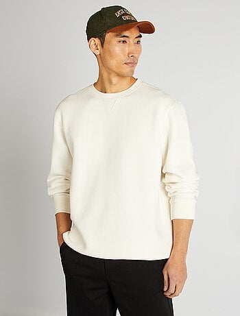 Sweat uni col rond