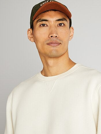 Sweat uni col rond