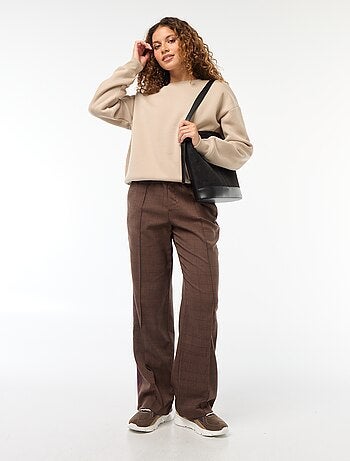 Sweat uni en molleton chaud