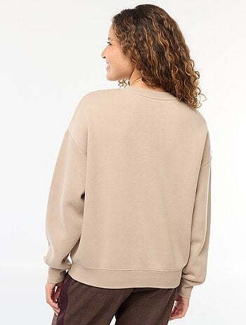 Sweat uni en molleton chaud