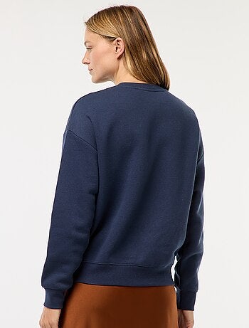 Sweat uni en molleton chaud