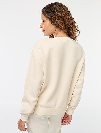 Sweat uni en molleton chaud