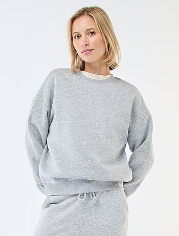 Sweat uni en molleton chaud