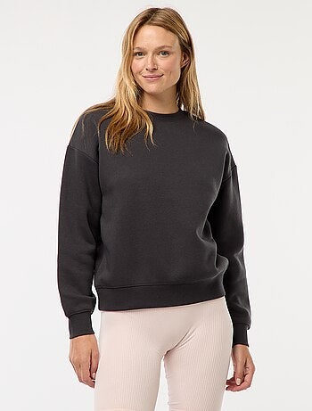 Sweat uni en molleton chaud