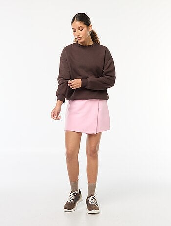 Sweat uni en molleton chaud