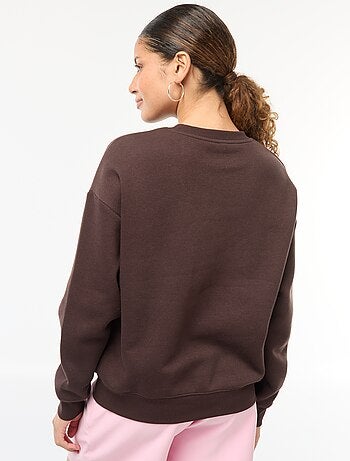 Sweat uni en molleton chaud