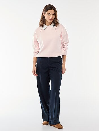 Sweat uni en molleton chaud