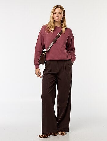 Sweat uni en molleton chaud