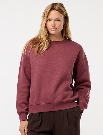 Sweat uni en molleton chaud