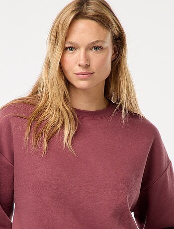 Sweat uni en molleton chaud