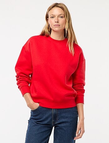 Sweat uni en molleton chaud