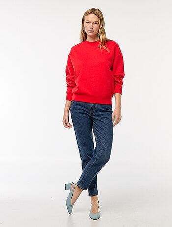 Sweat uni en molleton chaud