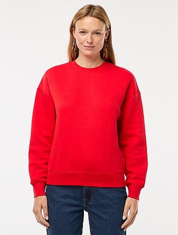 Sweat uni en molleton chaud