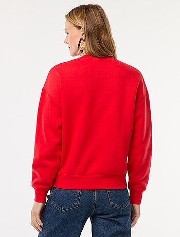 Sweat uni en molleton chaud