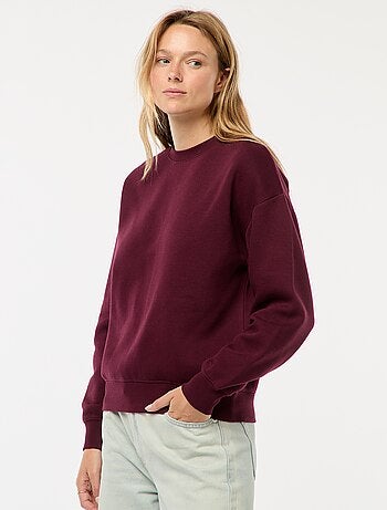 Sweat uni en molleton chaud