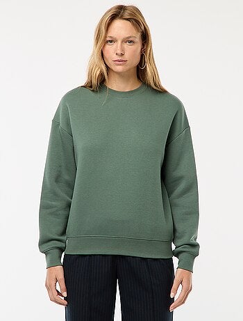 Sweat uni en molleton chaud