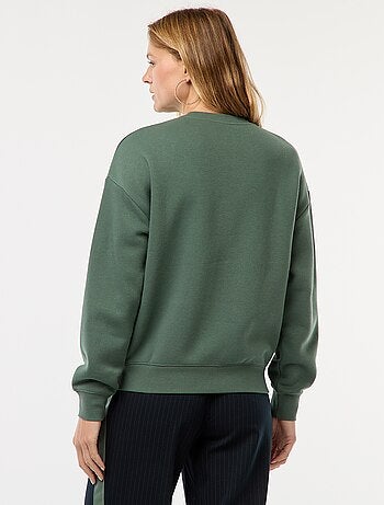 Sweat uni en molleton chaud