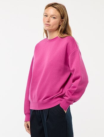 Sweat uni en molleton chaud
