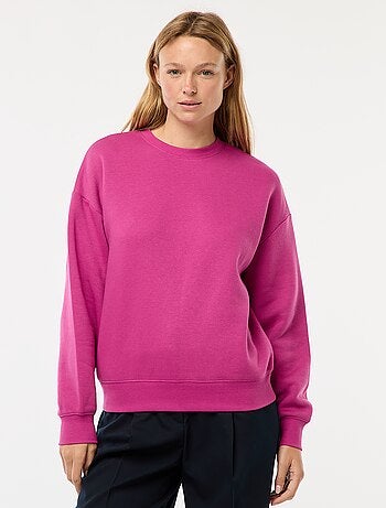 Sweat uni en molleton chaud